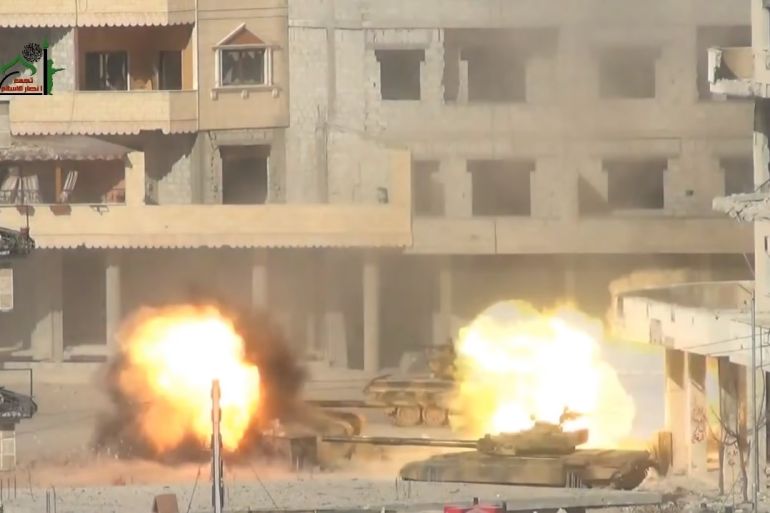 تدمير دبابات سورية 2013