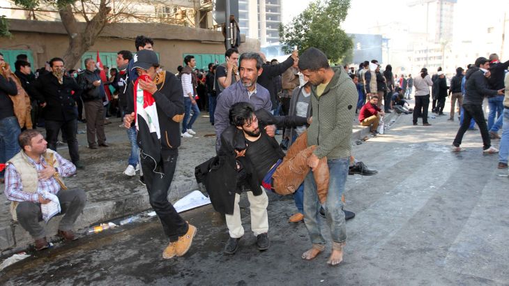 مقتل خمسة أشخاص وإصابة العشرات بجروح خلال فض المظاهرات ببغداد