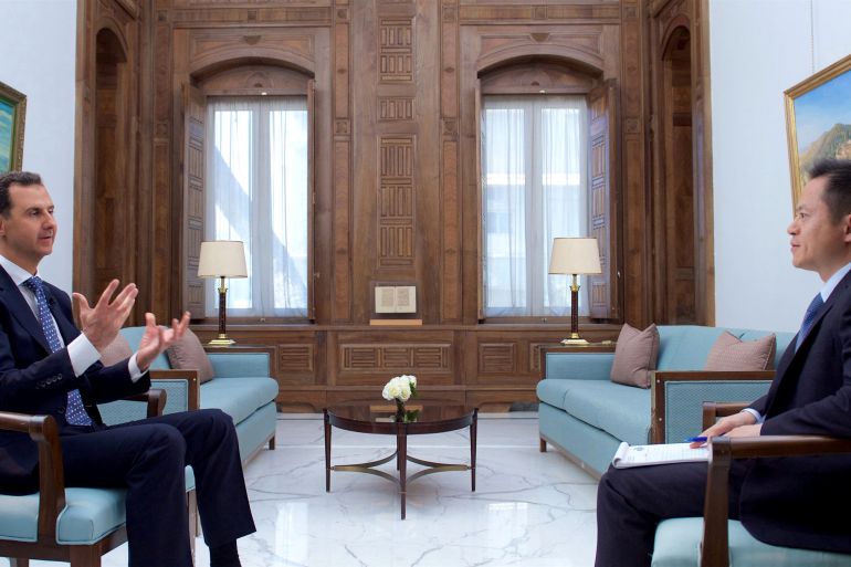 الأسد في مقابلة مع قناة فينيكس التلفزيونية الصينية 