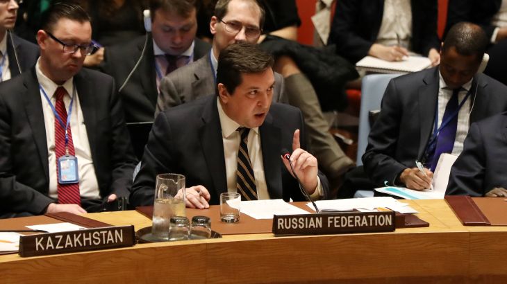 فلاديمير سافرونكوف مندوب روسيا لدى مجلس الأمن 