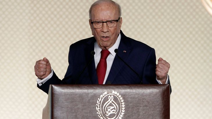 لرئيس التونسي الباجي قائد السبسي 