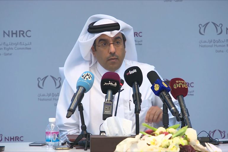 علي بن صميخ المري رئيس اللجنة الوطنية لحقوق الإنسان القطرية 