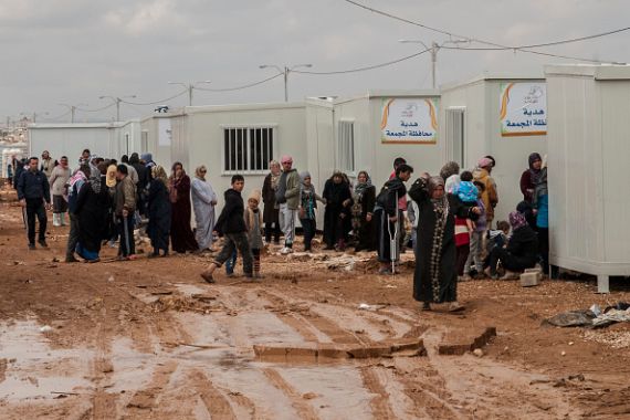 مخيم الزعتري للاجئين الفلسطينيين في الأردن