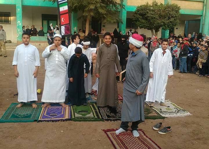 واقعة تمثيل "أحداث مسجد الروضة" بمدرسة بمحافظة الدقهلية في مصر 