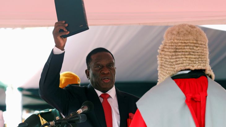 إمرسون منانجاجوا أدى اليمين الدستورية رئيسا لزيمبابوي 