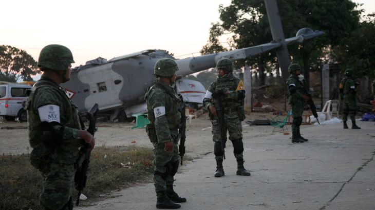 مقتل 13 في سقوط هليكوبتر عسكرية في المكسيك بعد زلزال مدمر