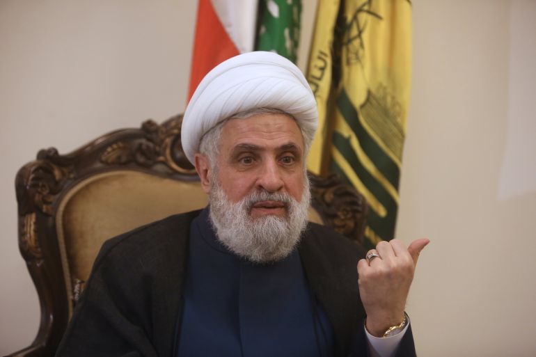 نعيم قاسم، نائب الأمين العام لجماعة حزب الله اللبنانية 