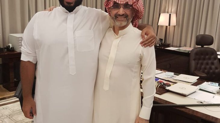 رجل الأعمال الوليد بن طلال مع ولي العهد السعودي الأمير محمد بن سلمان