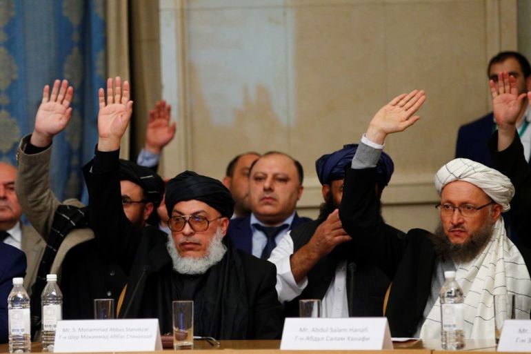 وفد حركة طالبان المشارك في مفاوضات السلام
