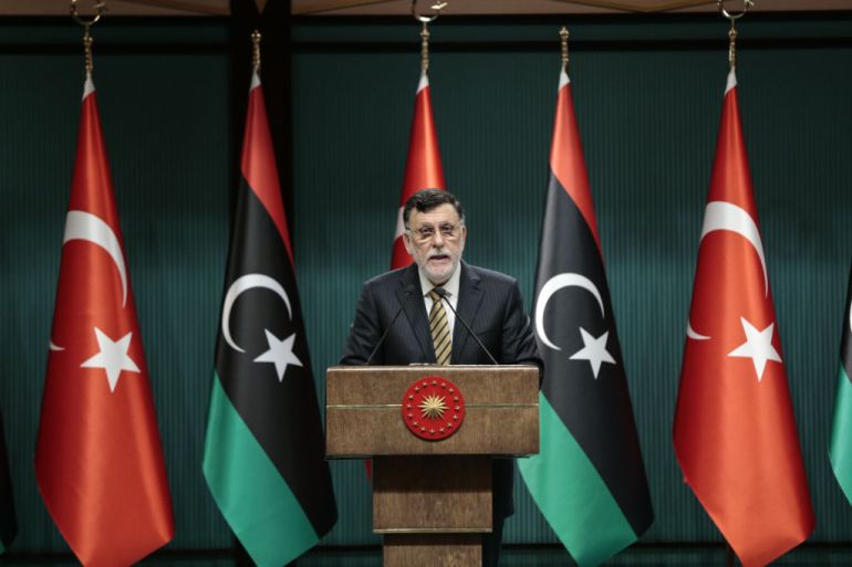 رئيس المجلس الرئاسي لحكومة الوفاق الوطني في ليبيا فايز السراج