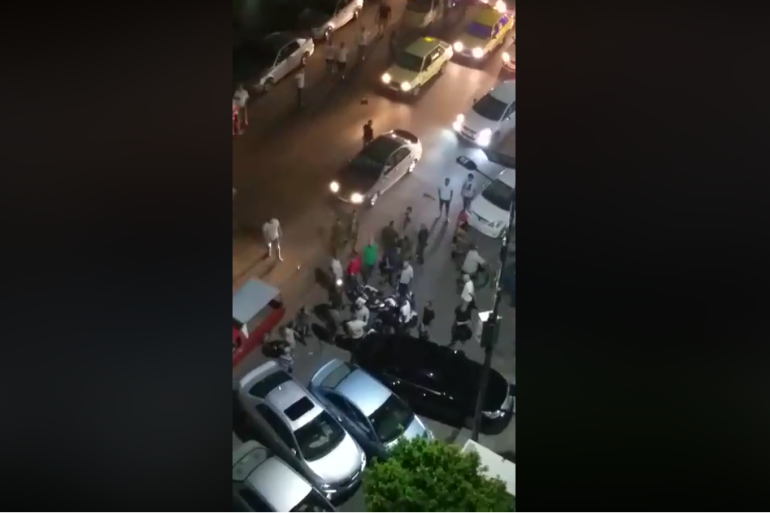 لقطة من الفيديو المتداول للحادث