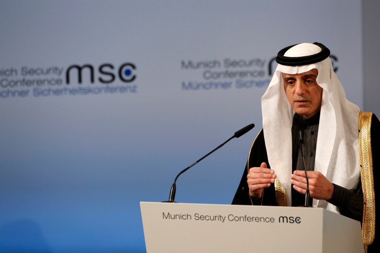 وزير الخارجية السعودي عادل الجبير في مؤتمر ميونيخ للأمن 