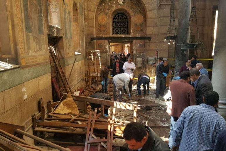 أثار انفجار الكنيسة البطرسية بالقاهرة في ديسمبر 2016 