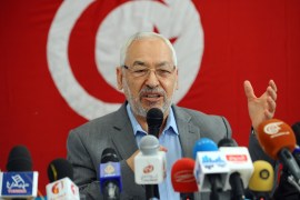 راشد الغنوشي رئيس حركة النهضة التونسية 