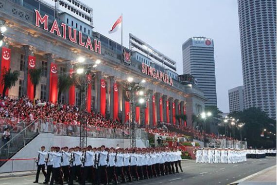 صورة من احتفال سنغافورة باليوم الوطني (أرشيفية)