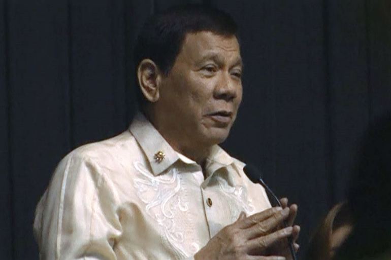الرئيس الفلبيني ارودريجو دوتيرتي 