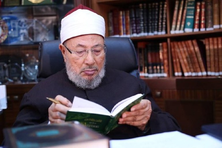 الشيخ يوسف القرضاوي الرئيس السابق للاتحاد العالمي لعلماء المسلمين