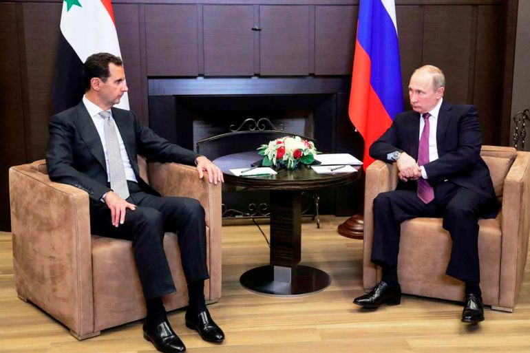 الأسد يزور روسيا ويجري محادثات مع بوتين