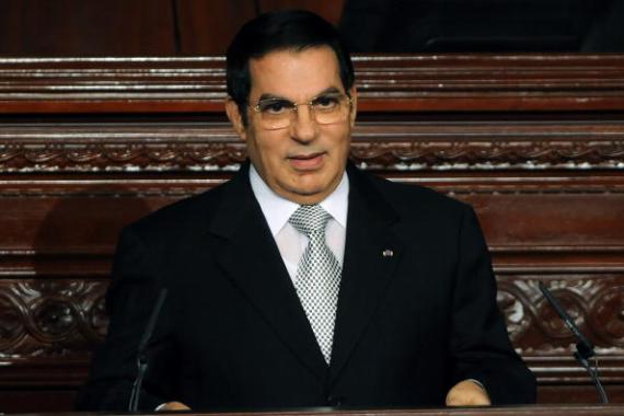 الرئيس التونسي المعزول زين العابدين بن علي