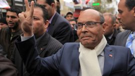 الرئيس التونسي السابق، المنصف المرزوقي 