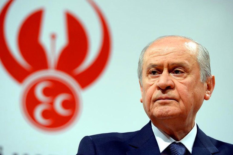 زعيم حزب الحركة القومية التركي دولت بهتشلي