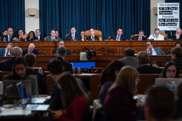 جلسة الكونغرس الأمريكي بشأن مساءلة ترمب