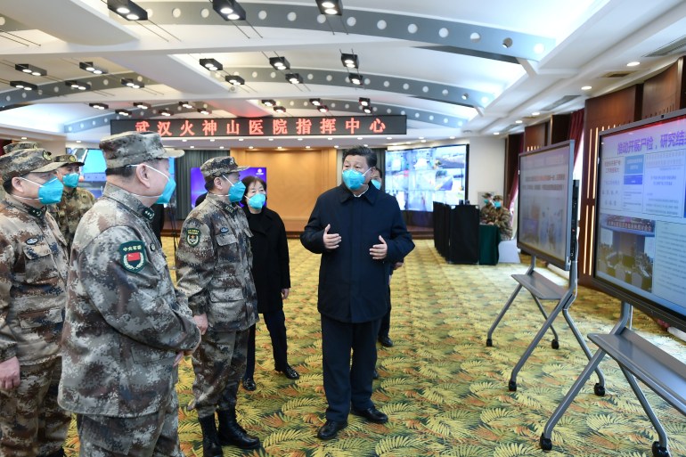 الرئيس الصيني شي جين بينغ يتفقد إجراءات الطوارئ لمكافحة كورونا