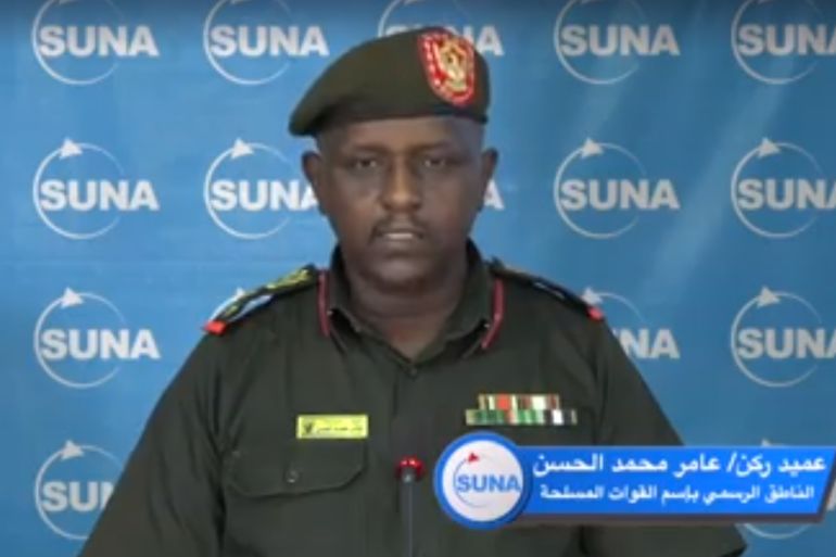 الناطق الرسمي باسم القوات المسلحة السودانية عامر محمد الحسن