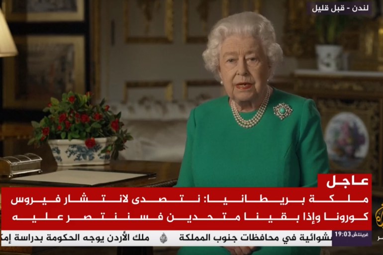 ملكة بريطانيا في خطاب تلفزيوني نادر تتحدث عن تحدي فيروس كورونا المستجد