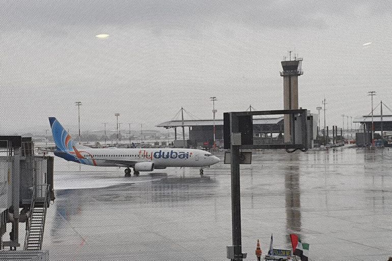 أول رحلة تجارية لفلاي دبي تهبط بمطار بن غوريون