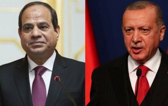 الرئيس التركي رجب طيب أردوغان ونظيره المصري عبد الفتاح السيسي