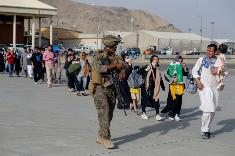 Evacuation underway at Kabul International Airport