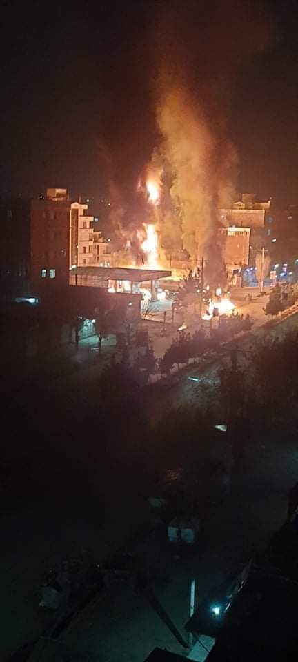 صورة متداولة على منصات التواصل على أنها لانفجار وقع بمدينة كابل اليوم