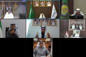 وزراء النقل والمواصلات بدول مجلس التعاون خلال اجتماع استثنائي عبر الاتصال المرئي (وكالة الأنباء القطرية)