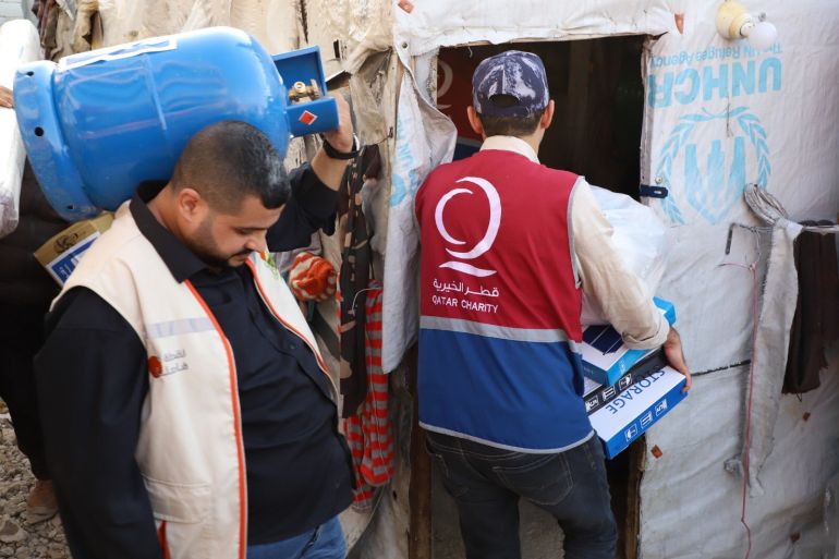 مساعدات قطر الخيرية للاجئين السوريينالسوريين