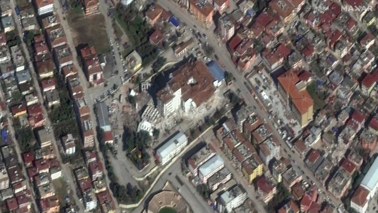 صورة جوية لمستشفى أنطاكية بعد الزلزال