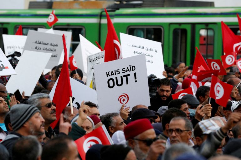 تونس مسيرة معارضة