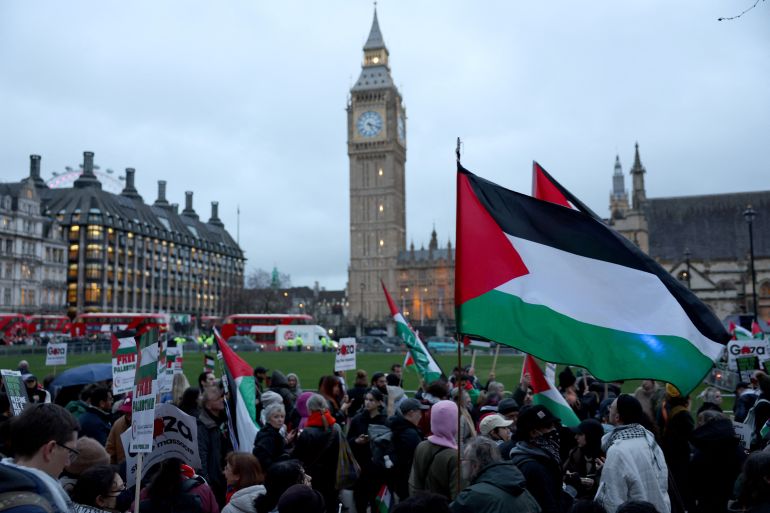 المظاهرات المناصرة لغزة تزعج مؤيدي إسرائيل في بريطانيا